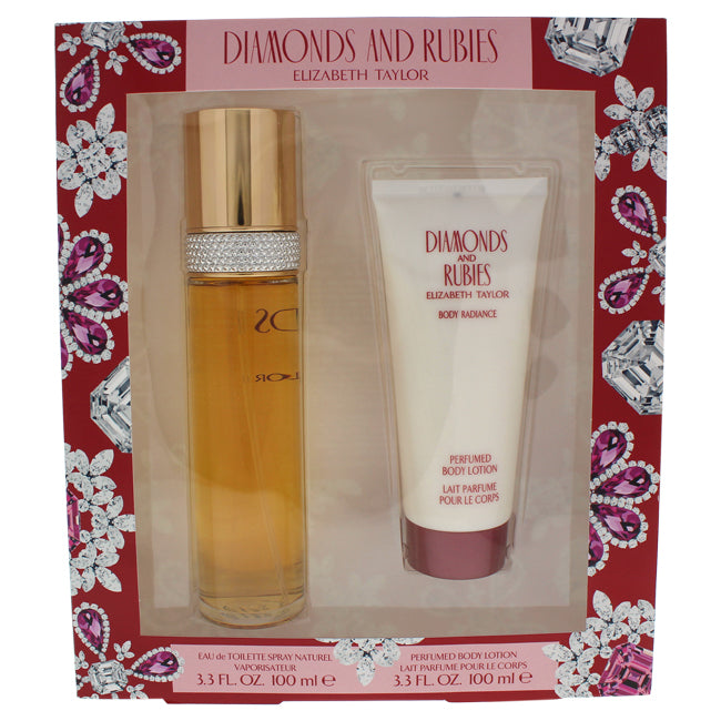 Diamonds and Rubies by Elizabeth Taylor for Women - 2 Pc Gift Set Click to open in modal