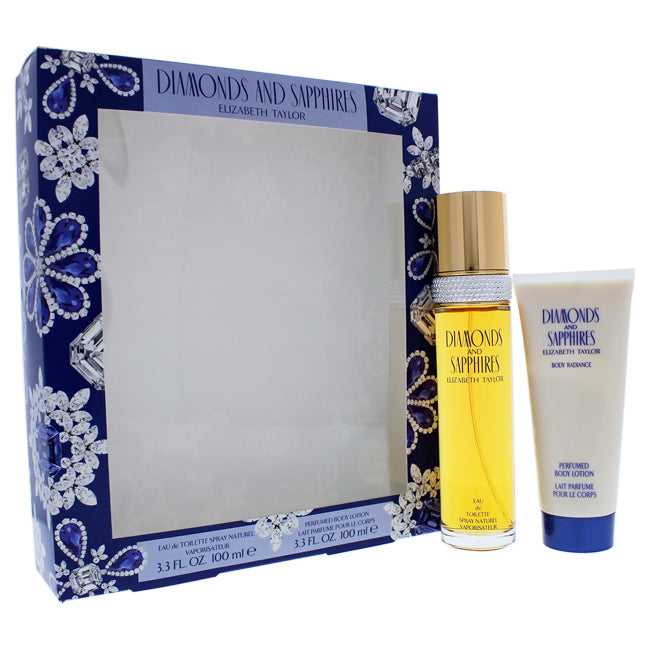 Diamonds and Sapphires by Elizabeth Taylor for Women - 2 Pc Gift Set Click to open in modal