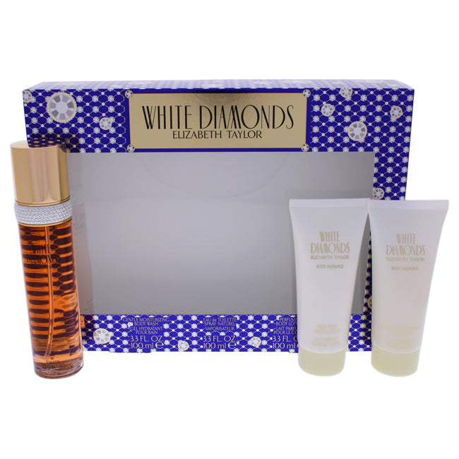 White Diamonds by Elizabeth Taylor for Women - 3 pc Gift Set  Click to open in modal