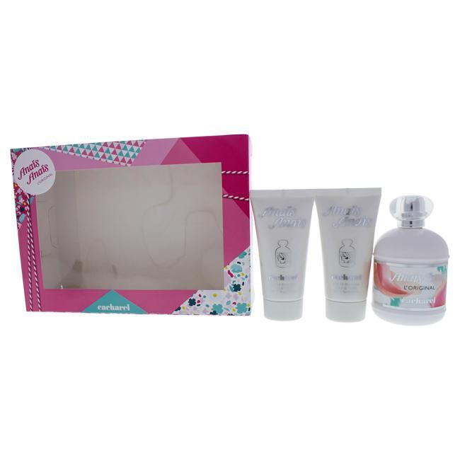 Anais Anais by Cacharel for Women - 3 Pc Gift Set 3.4oz EDT Spray, 2 x 1.7oz Perfumed Body Lotion Click to open in modal