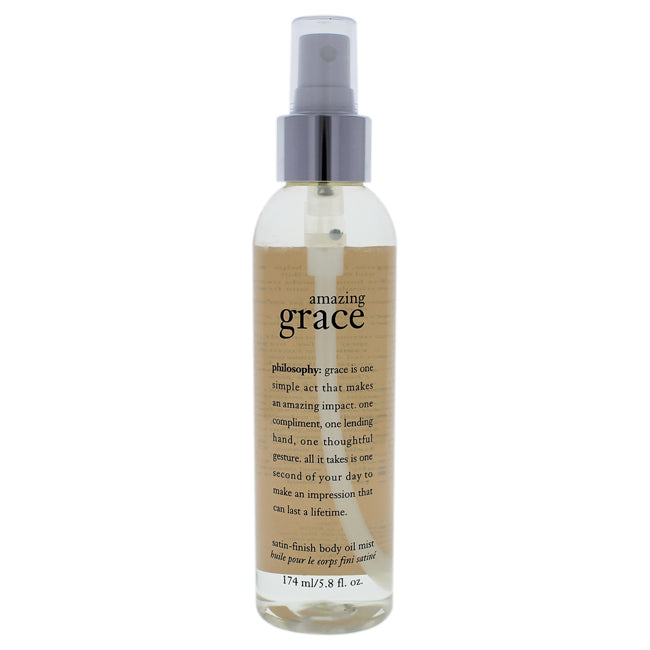 Amazing Grace Satin-finish Body Oil Mist by Philosophy for Women - 5.8 oz Body Spray Click to open in modal