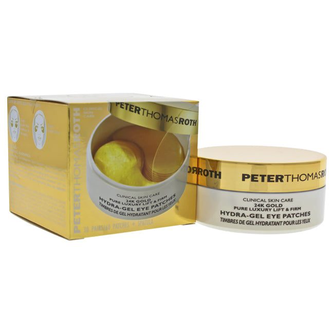 24K Gold Pure Luxury Lift & Firm Hydra-Gel Eye Patches by Peter Thomas Roth for Women - 60 Pc Patches + Spatula Eye Patches Click to open in modal