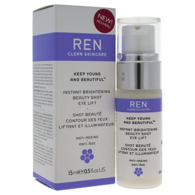 Keep Young and Beautiful Instant Brightening Beauty Shot Eye Lift by REN for Women - 0.5 oz Serum Click to open in modal