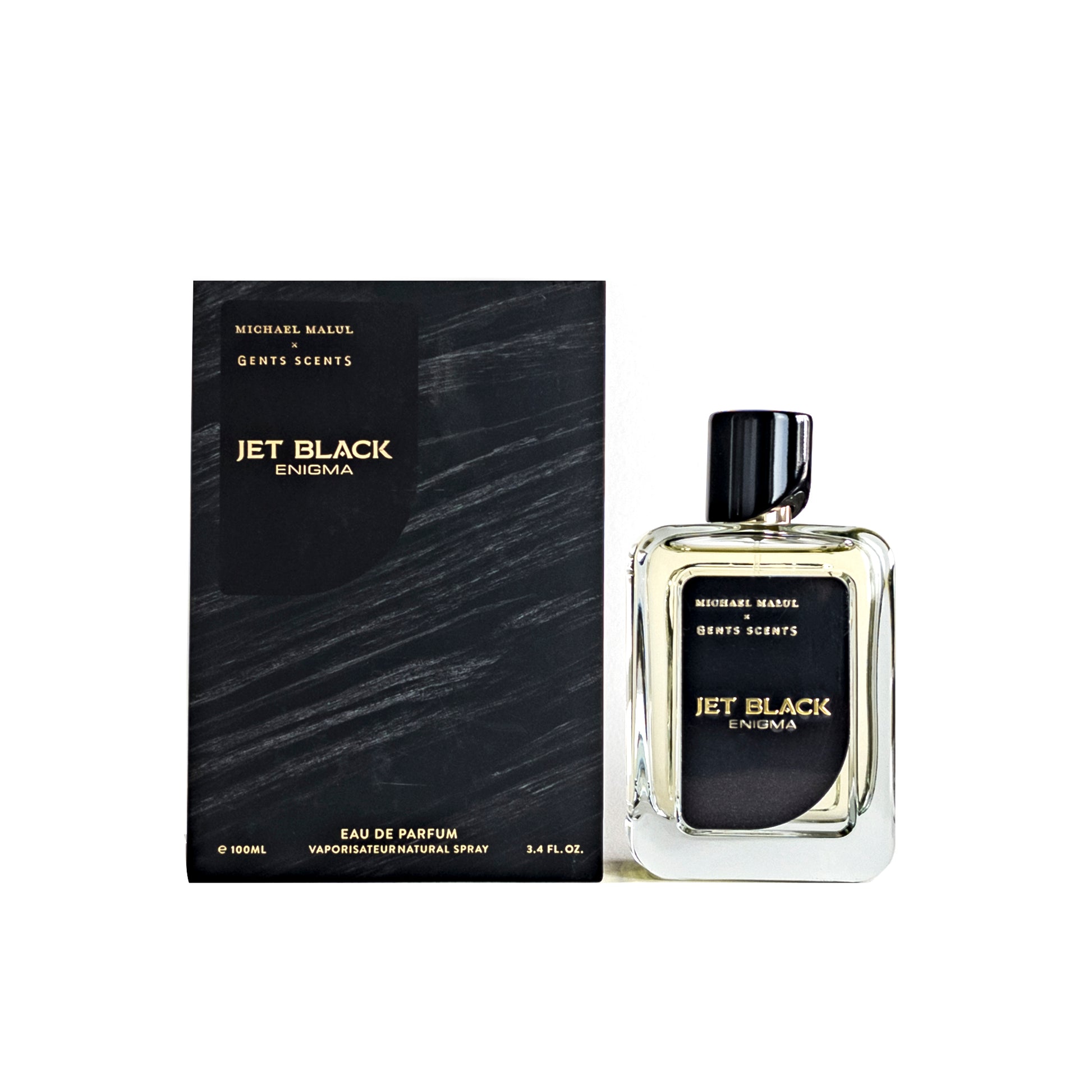 Jet Black Enigma Eau De Parfum Spray For Men By Michael Malul 3.4 oz. Click to open in modal