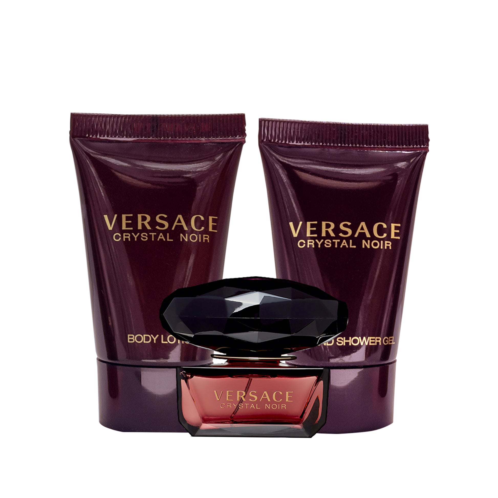 Versace Crystal Noir by Versace for Women - 3 Pc Mini Gift Set 5ml EDT Splash, 0.8oz Bath and Show Click to open in modal