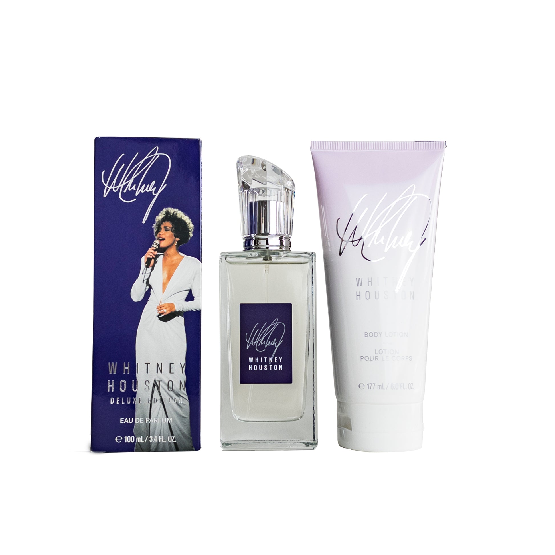 Whitney Gift Set EDP Spray and Body Lotion for Women by Whitney Houston 3.4 oz. Click to open in modal